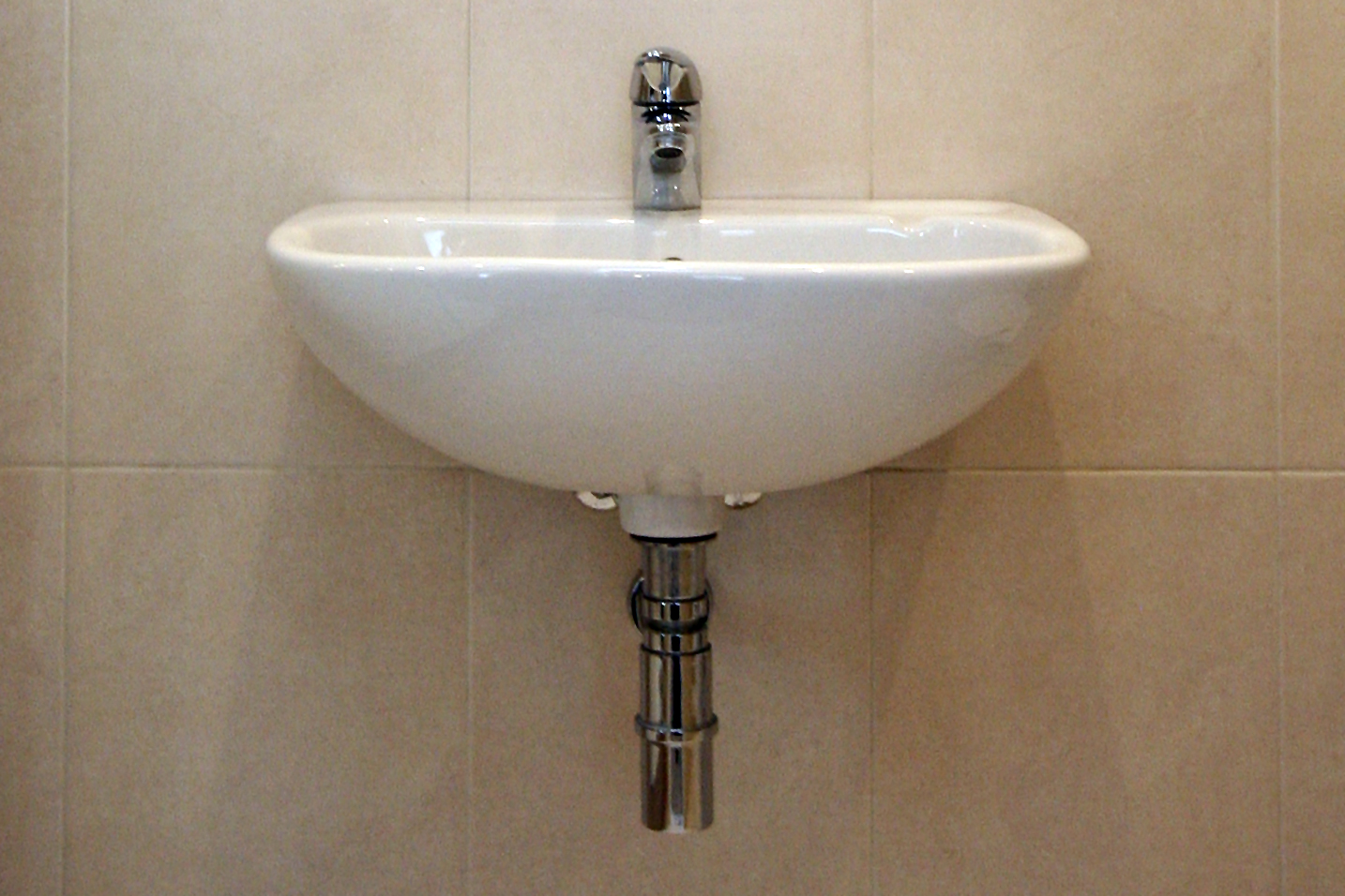 detail of luxury floating wash basin